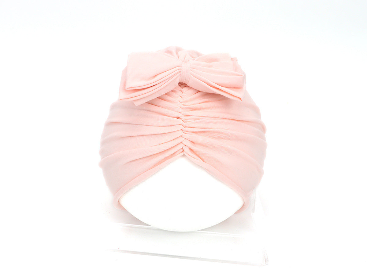 Cute Baby Hat Newborn Soft Baby Girl Hat Turban Infant Toddler Baby Cap Bonnet Headwraps Image