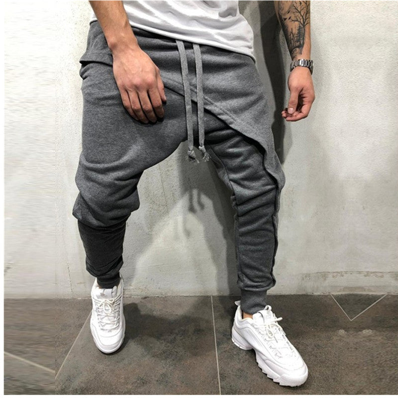 Jogging Pants Hip Hop Jogging Pants Slim Casual Sports Drawstring Pants Men Image