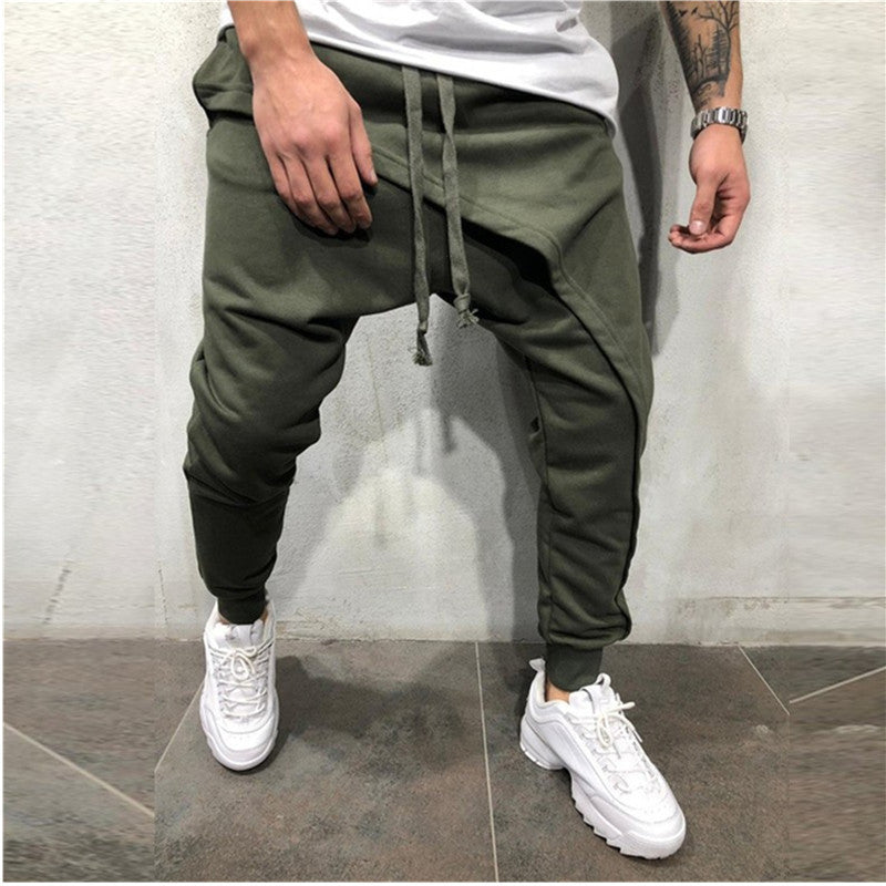 Jogging Pants Hip Hop Jogging Pants Slim Casual Sports Drawstring Pants Men Image