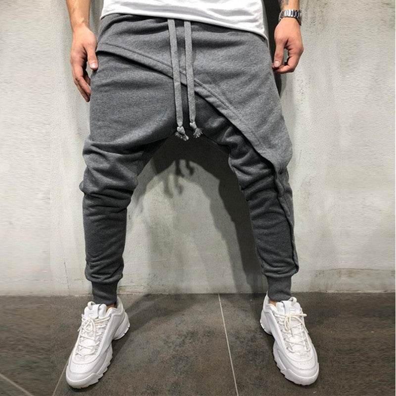 Jogging Pants Hip Hop Jogging Pants Slim Casual Sports Drawstring Pants Men Image