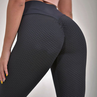 Plaid Leggings Fitness Yoga Pants Women's Seamless High Waist Leggings Breathable Gym