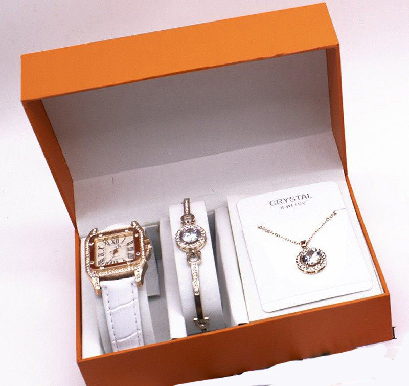 Wrist Watch Set Foreign Trade Watches Women New Necklace Bracelets Wristwatches Women Image