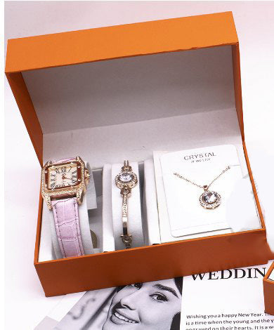 Wrist Watch Set Foreign Trade Watches Women New Necklace Bracelets Wristwatches Women Image