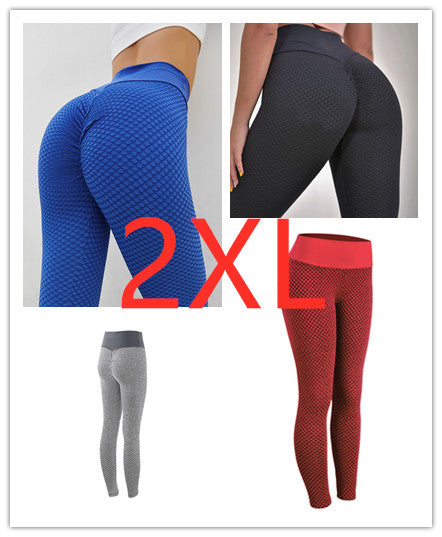 Plaid Leggings Fitness Yoga Pants Women's Seamless High Waist Leggings Breathable Gym Image