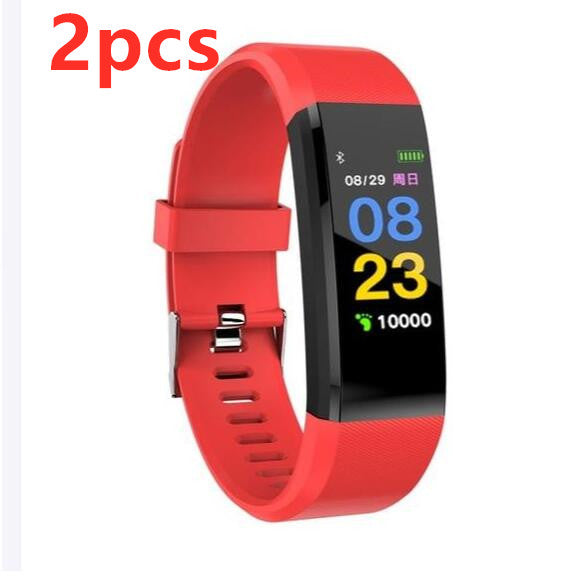 Smart Bracelet With Bluetooth Wristband Heart Rate Monitor Watch Activity Fitness Tracker Image