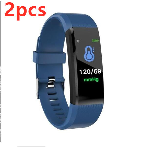 Smart Bracelet With Bluetooth Wristband Heart Rate Monitor Watch Activity Fitness Tracker Image