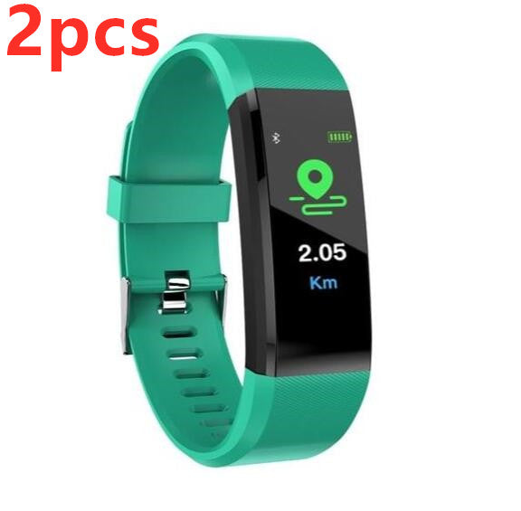 Smart Bracelet With Bluetooth Wristband Heart Rate Monitor Watch Activity Fitness Tracker Image