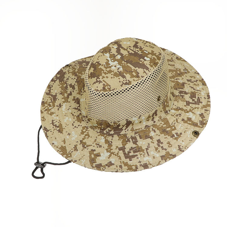 Outdoor Hat Digital Camouflage Hat Fisherman Hat Fishing Hat Sun Visor Big Brim Hat Mountaineering Hat Benni Hat Korea Image