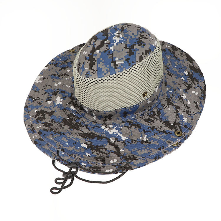 Outdoor Hat Digital Camouflage Hat Fisherman Hat Fishing Hat Sun Visor Big Brim Hat Mountaineering Hat Benni Hat Korea Image