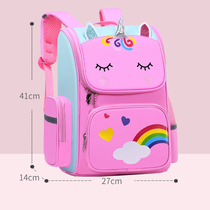 Childrens School Bags Primary School Students Grades 1 to 6 Printing Image