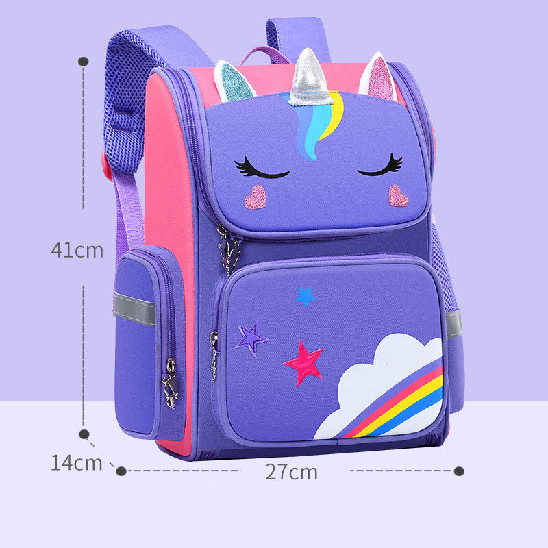 Childrens School Bags Primary School Students Grades 1 to 6 Printing Image