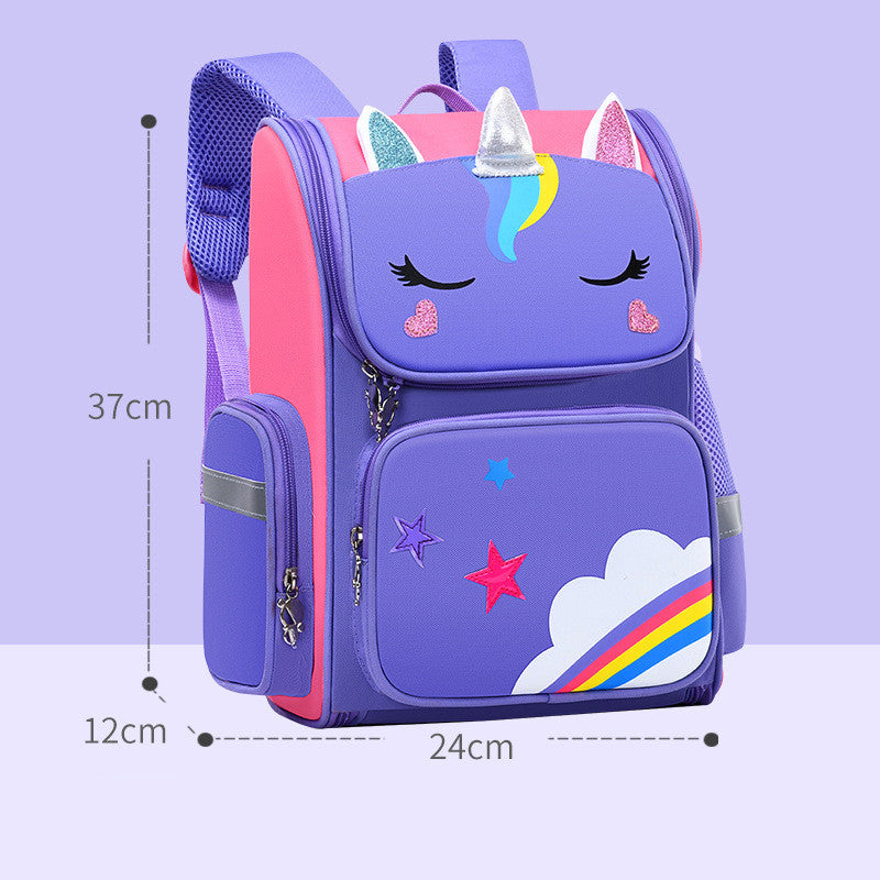 Childrens School Bags Primary School Students Grades 1 to 6 Printing Image