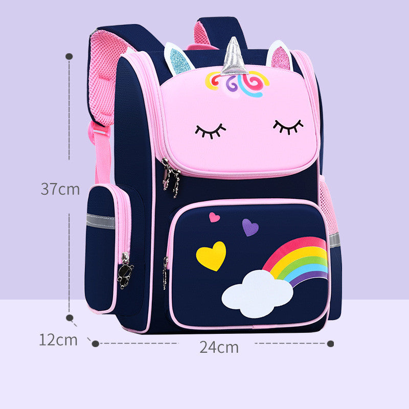 Childrens School Bags Primary School Students Grades 1 to 6 Printing Image