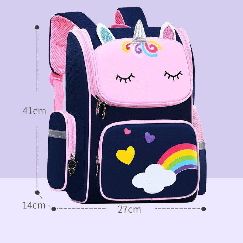 Childrens School Bags Primary School Students Grades 1 to 6 Printing Image