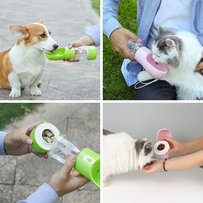 Pet Bottle Walking The Dog Out Kettle Dog Waterer Image