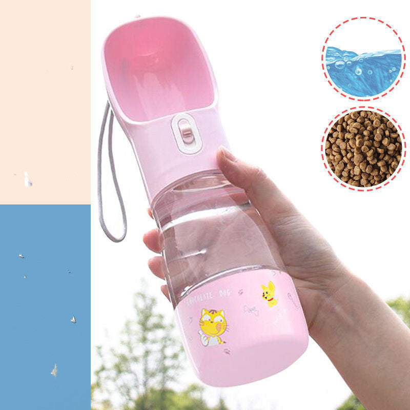 Pet Bottle Walking The Dog Out Kettle Dog Waterer Image