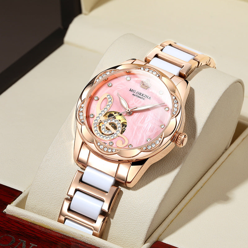 New Designer Mechanical Watches Women Luxury Top Brand Ceramic Image