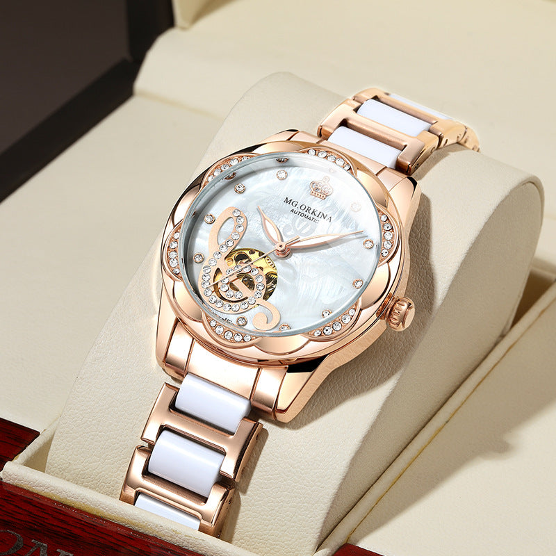 New Designer Mechanical Watches Women Luxury Top Brand Ceramic Image