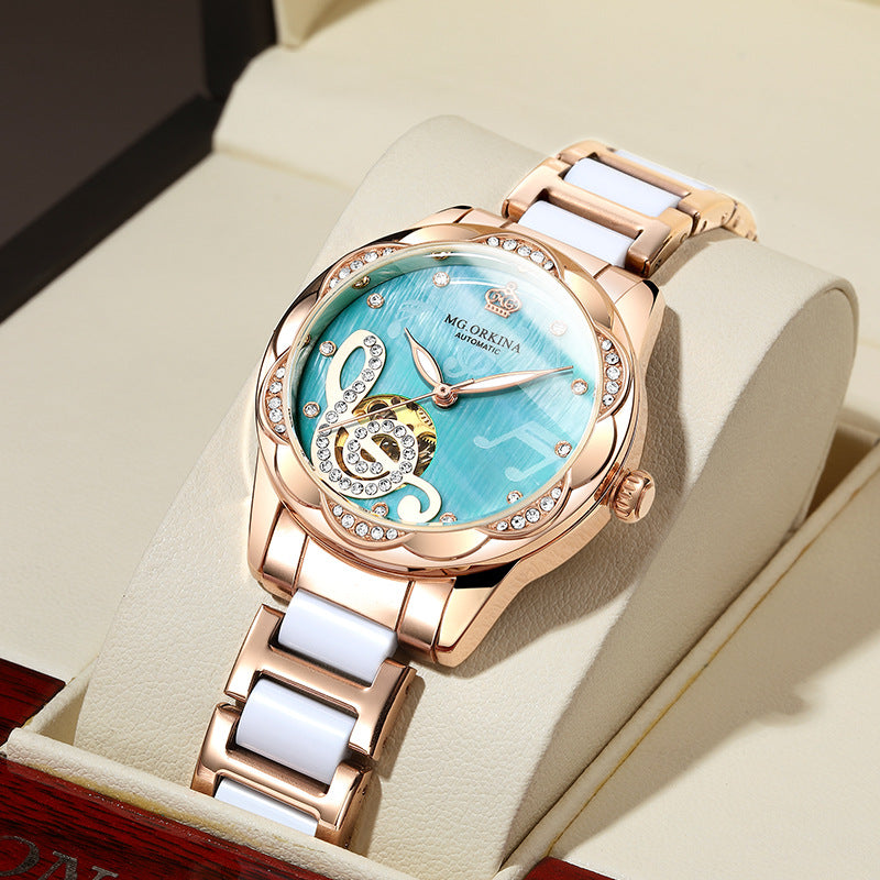 New Designer Mechanical Watches Women Luxury Top Brand Ceramic Image