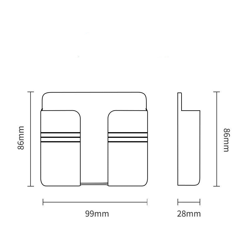 Mobile Phone Charging Storage Rack Punch-free Sticky Storage Box Image