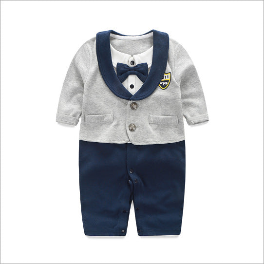 Baby Jumpsuit Spring And Autumn Models Foreign Trade Gentleman Baby Clothes Long-Sleeved Baby Clothes Baby Clothes Image