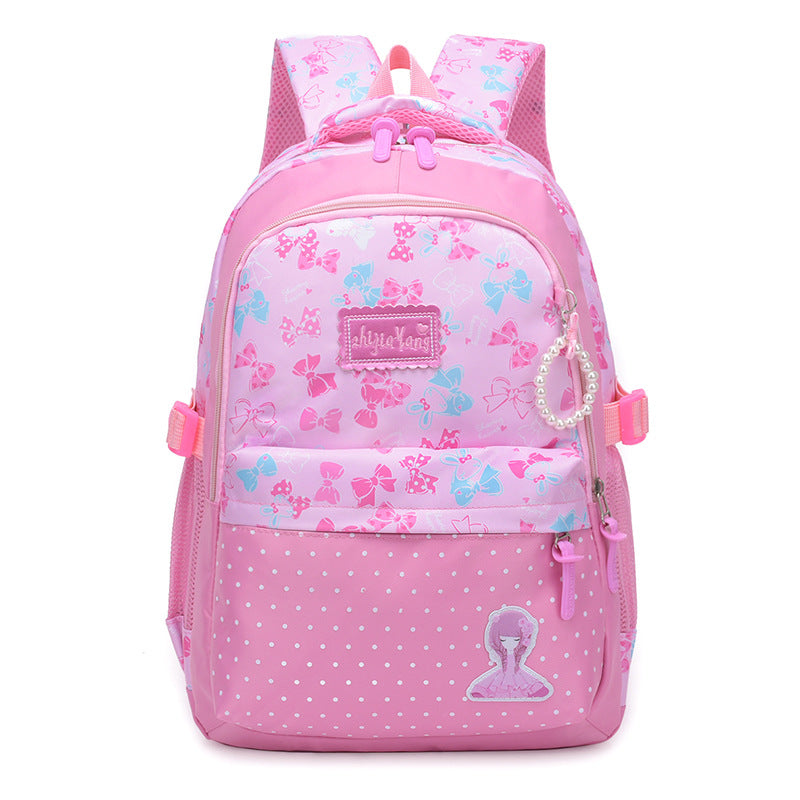 New Style Children's School Bag Korean Girl Load-Reducing Backpack Image