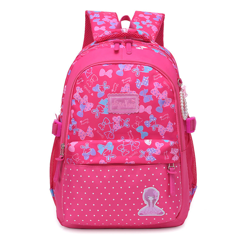 New Style Children's School Bag Korean Girl Load-Reducing Backpack Image