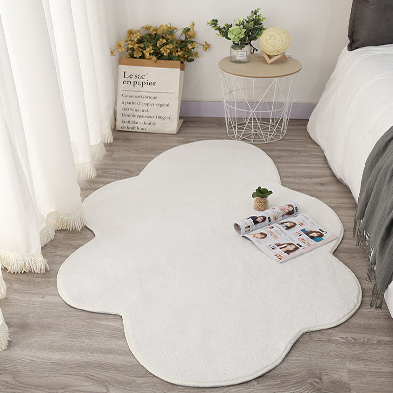 Cute White Cloud Floor Mat, Bedside Mat, Photo Carpet Image