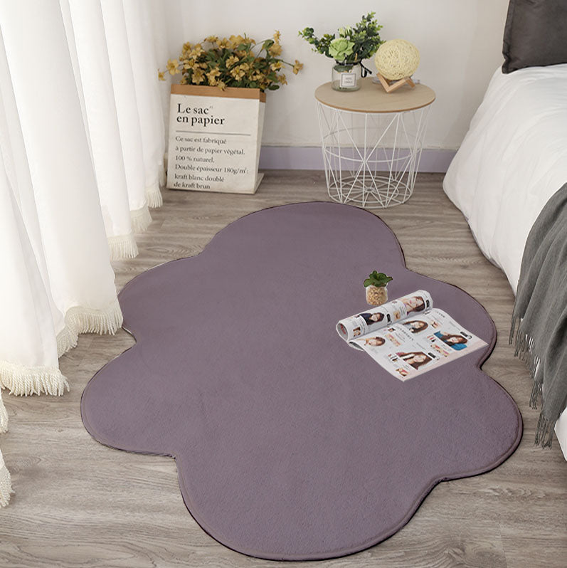 Cute White Cloud Floor Mat, Bedside Mat, Photo Carpet Image