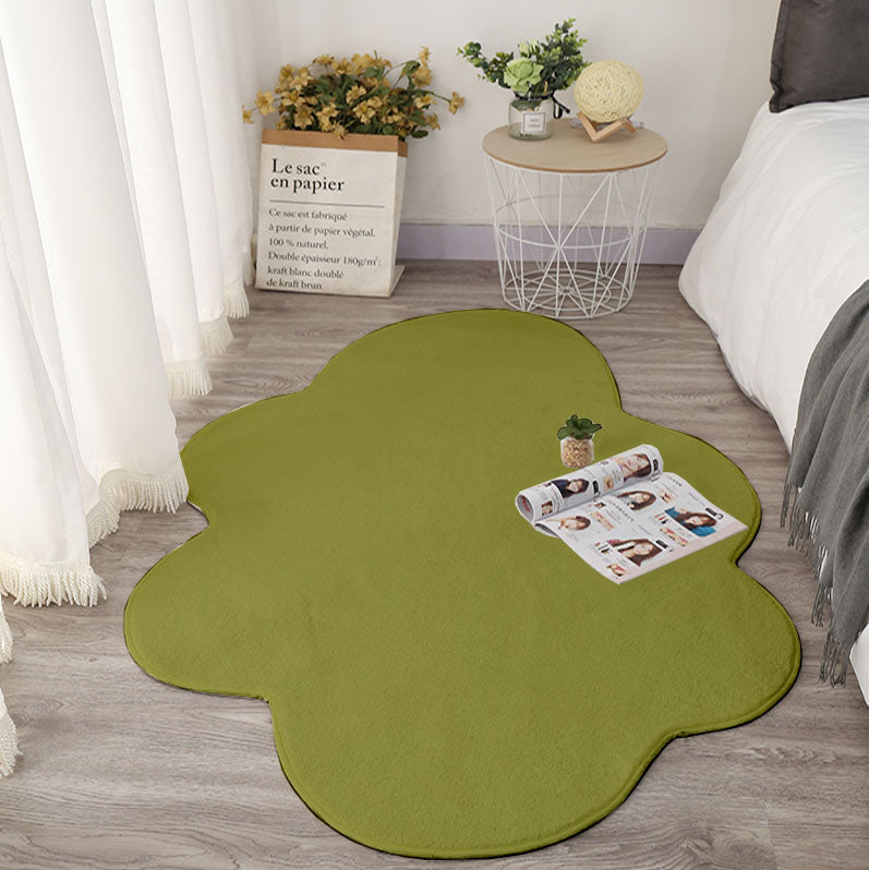 Cute White Cloud Floor Mat, Bedside Mat, Photo Carpet Image