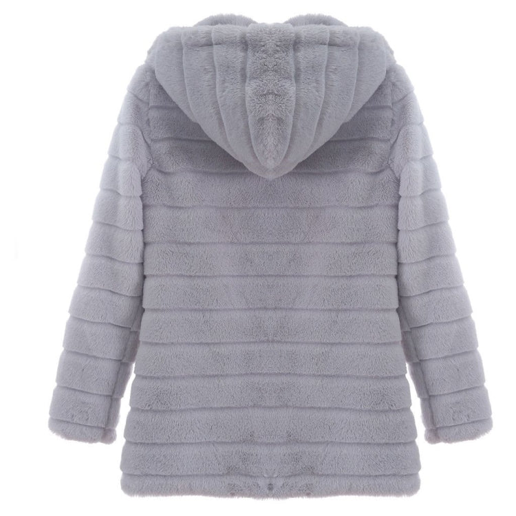 Jacket Winter White Big Solid Jackets For Women Long Coat Image