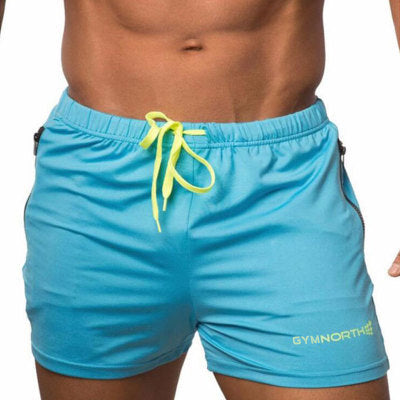 Mens Quick-drying Fitness Swimming Trunks Swimwear Sports Gym Run Shorts Casual Summer Beach Board Shorts Image