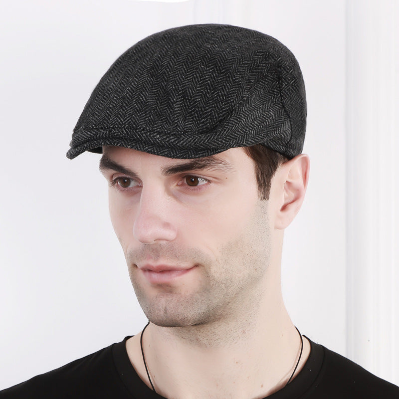 Men's Creative Cotton Simple Beret Image