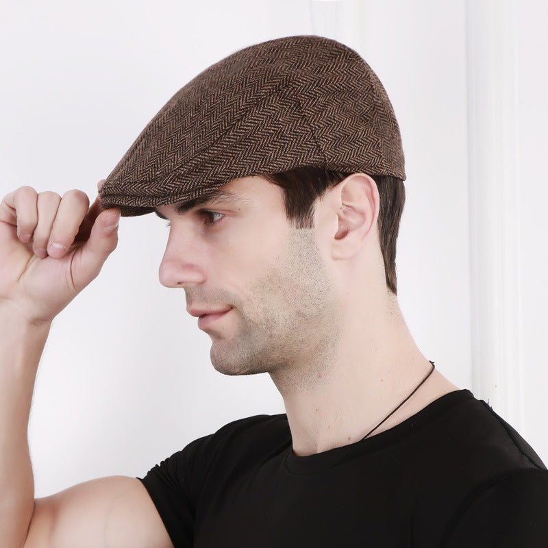 Men's Creative Cotton Simple Beret Image