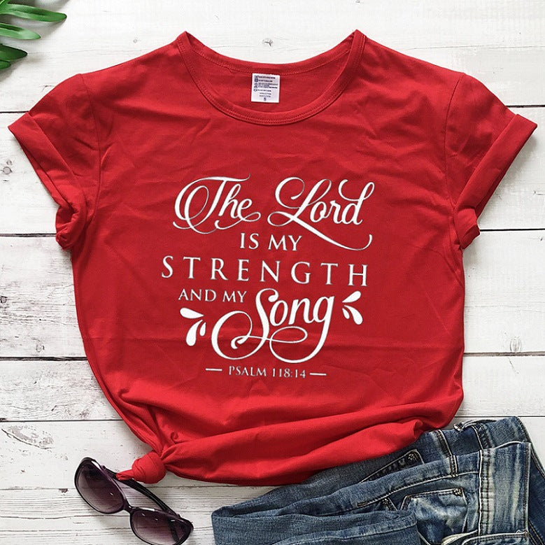 T-Shirt Women Fashion Retro Funny Jesus T-Shirt Faith Slogan Art Top Image