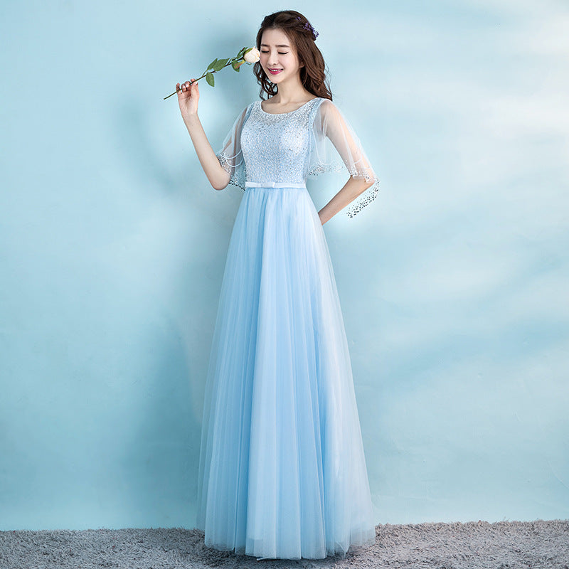 Banquet Evening Dress Female Spring New Fashion Annual Meeting Host Dress Chorus Performance Long Dress Image