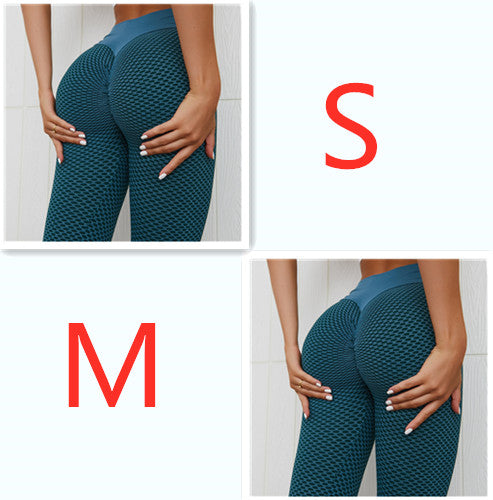 Plaid Leggings Fitness Yoga Pants Women's Seamless High Waist Leggings Breathable Gym Image