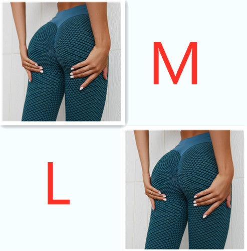 Plaid Leggings Fitness Yoga Pants Women's Seamless High Waist Leggings Breathable Gym Image