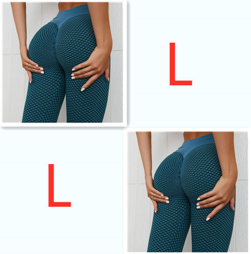 Plaid Leggings Fitness Yoga Pants Women's Seamless High Waist Leggings Breathable Gym Image