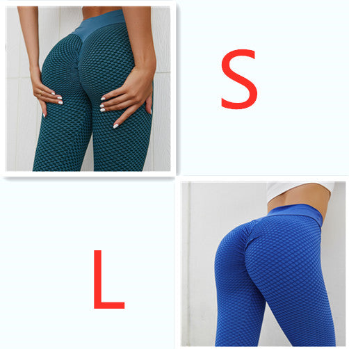 Plaid Leggings Fitness Yoga Pants Women's Seamless High Waist Leggings Breathable Gym Image