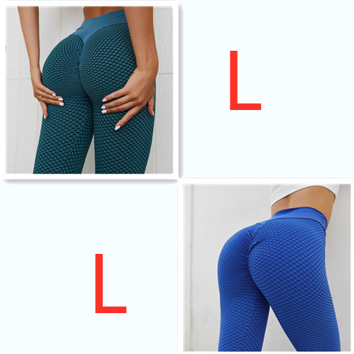 Plaid Leggings Fitness Yoga Pants Women's Seamless High Waist Leggings Breathable Gym Image