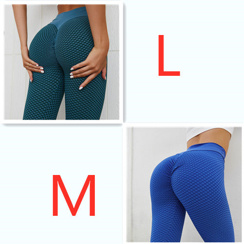 Plaid Leggings Fitness Yoga Pants Women's Seamless High Waist Leggings Breathable Gym Image