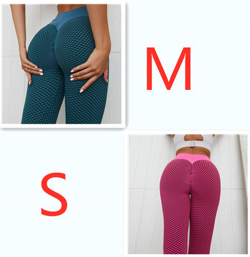 Plaid Leggings Fitness Yoga Pants Women's Seamless High Waist Leggings Breathable Gym Image