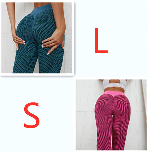 Plaid Leggings Fitness Yoga Pants Women's Seamless High Waist Leggings Breathable Gym Image