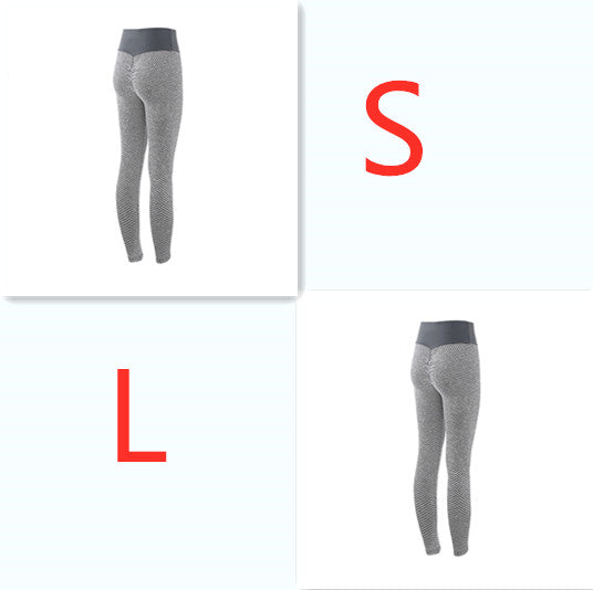 Plaid Leggings Fitness Yoga Pants Women's Seamless High Waist Leggings Breathable Gym Image