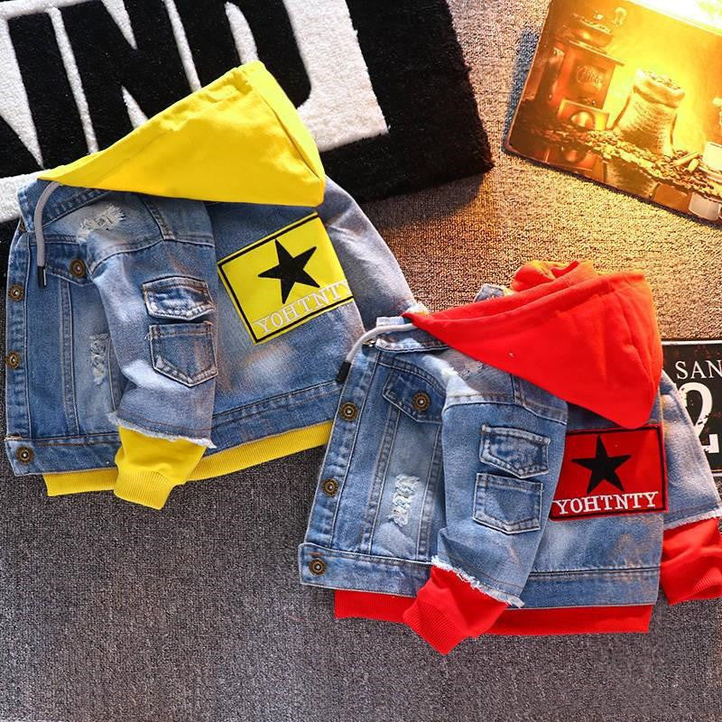 Boys Denim Jacket Spring And Autumn New Children'S Jacket Tops Image