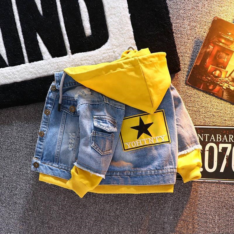 Boys Denim Jacket Spring And Autumn New Children'S Jacket Tops Image