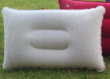 Wholesale Outdoor Pvc Pillows Travel Camping Thick Flocking Rectangular Inflatable Pillows Nap Companion Square Pillow Image