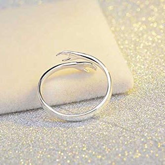 Alloy Simple Hands Hug Ring Opening Adjustable Jewelry Image