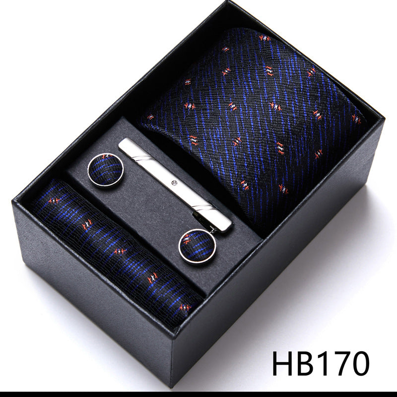 Men'S Tie Six-Piece Suit Gift Box Group Tie Business Formal Wedding Tie Image